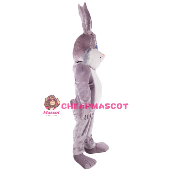 Super Cute Grey Rabbit Mascot Costume
