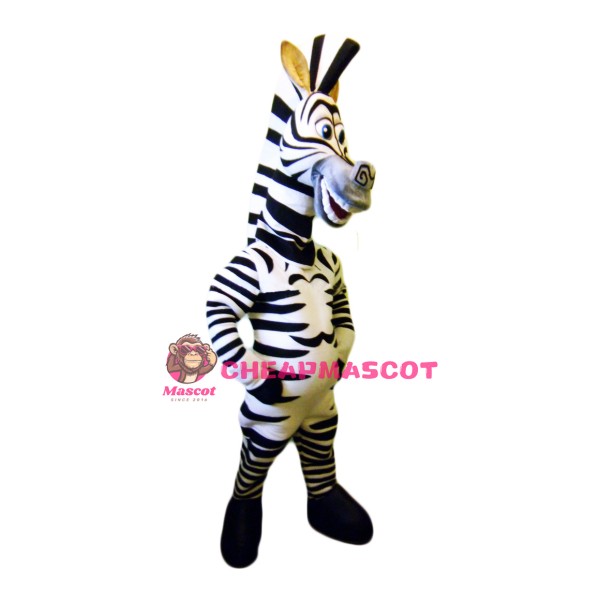 Happy Zebra Mascot Costume