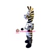 Happy Zebra Mascot Costume