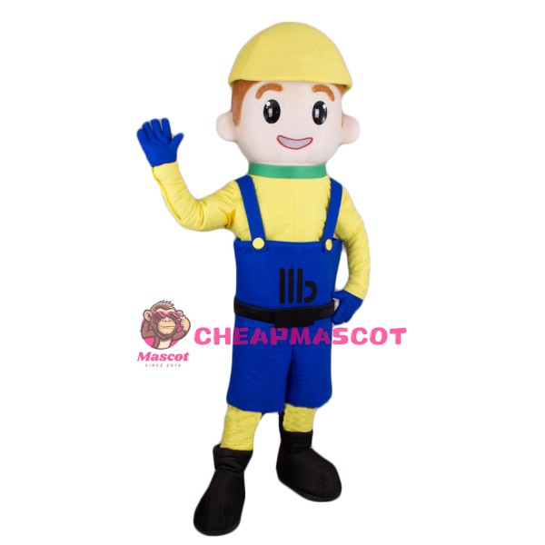 Boy Builder Mascot Costume