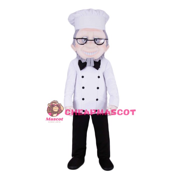 Senior Chef Mascot Costume