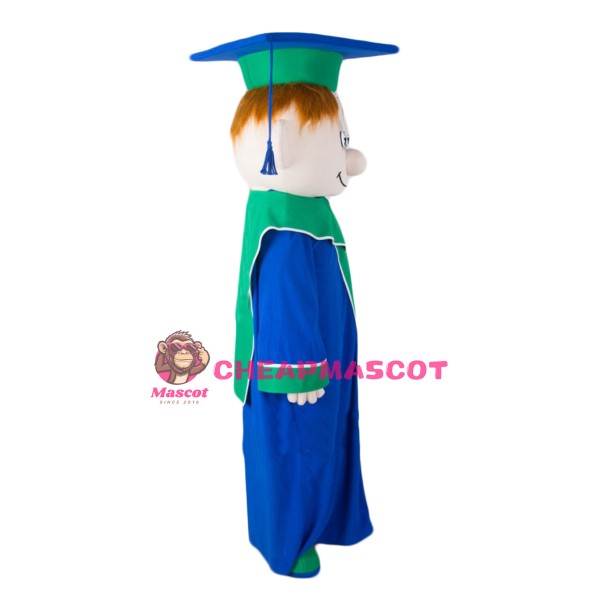 Smart Boy Mascot Costume