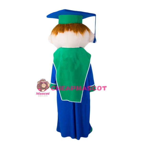 Smart Boy Mascot Costume