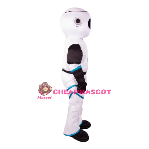 Cute White Robot Mascot Costume