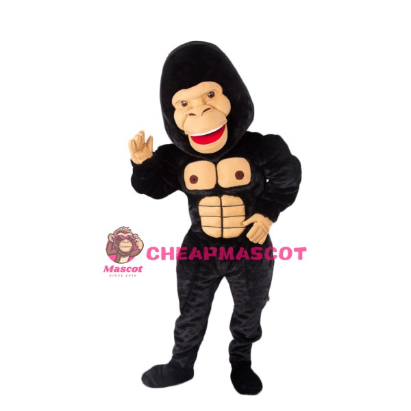 Lightweight Black Gorilla Mascot Costume