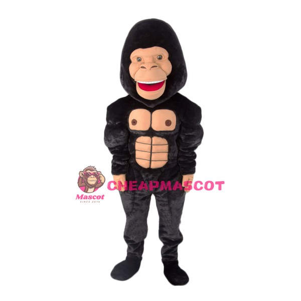 Lightweight Black Gorilla Mascot Costume
