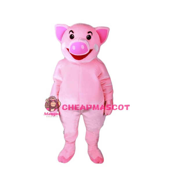 Pink Pig Mascot Costume