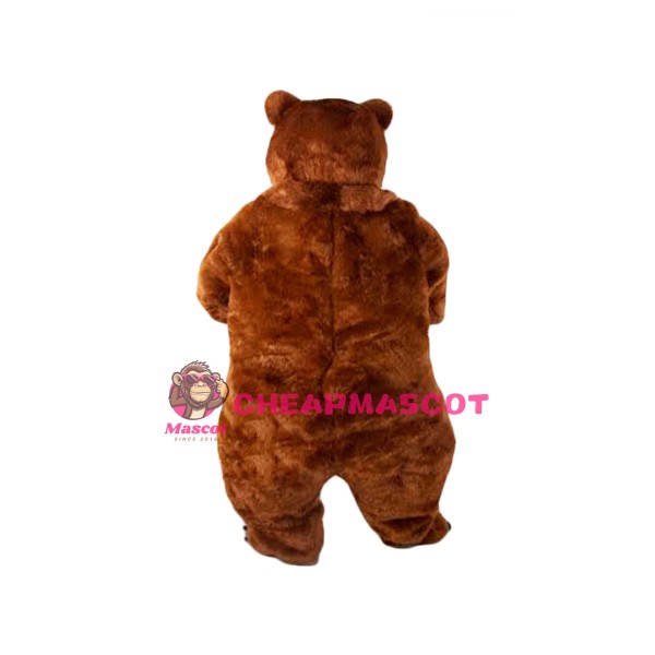 Lightweight Brown Bear Mascot Costume