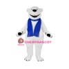 Happy Lightweight Polar Bear Mascot Costume