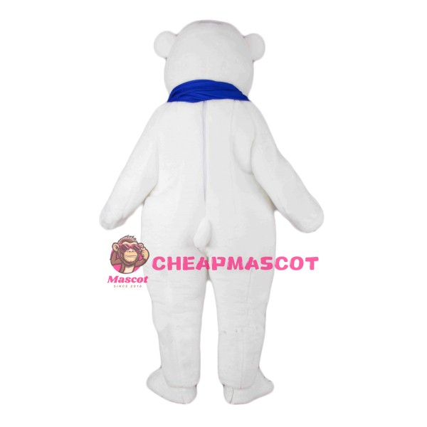 Happy Lightweight Polar Bear Mascot Costume