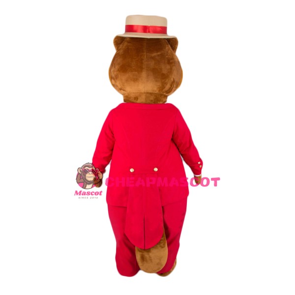 Elegant Beaver Mascot Costume