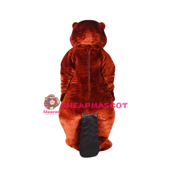 Brown Beaver Mascot Costume