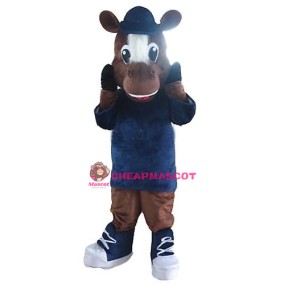 Sport Lightweight Brown Horse Mascot Costume