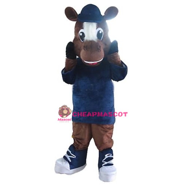 Sport Lightweight Brown Horse Mascot Costume