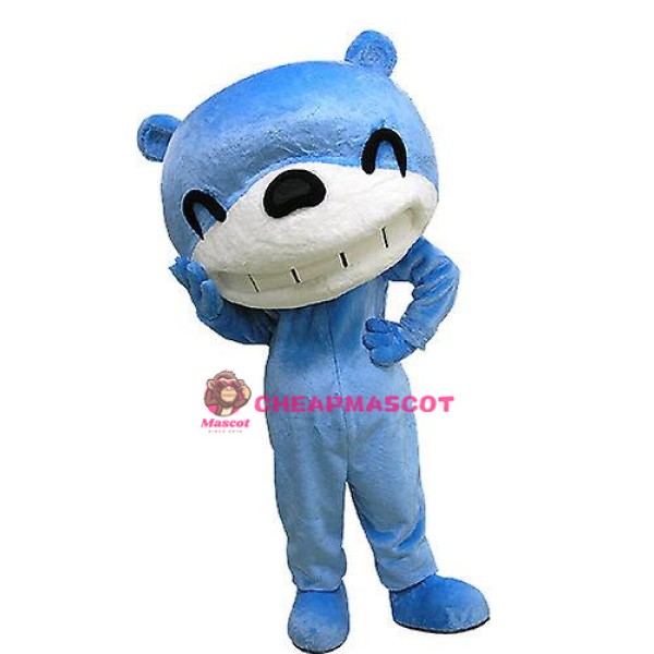 Blue & White Bear Mascot Costume
