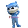 Blue & White Bear Mascot Costume