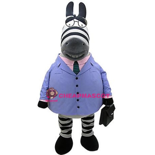 Super Cute Zebra Mascot Costume