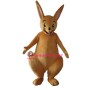 Happy Lightweight Yellow Kangaroo Mascot Costume