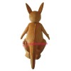 Happy Lightweight Yellow Kangaroo Mascot Costume