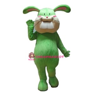 Green Lightweight Bunny Mascot Costume