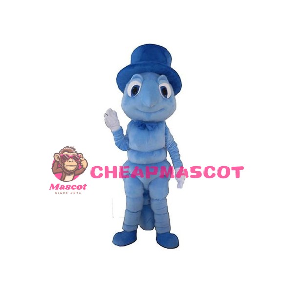 Blue Cricket Mascot Costume
