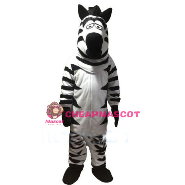 Funny Zebra Mascot Costume