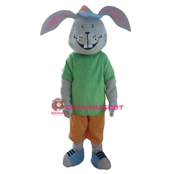 Smiling Rabbit Mascot Costume