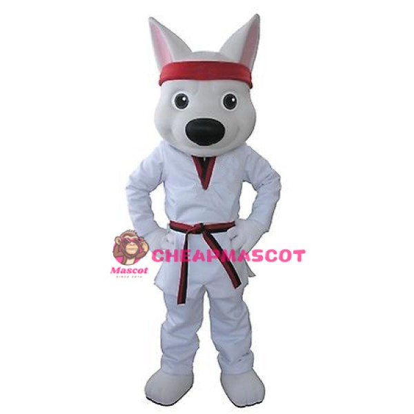 Sport Lightweight White Wolf Mascot Costume