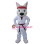 Sport Lightweight White Wolf Mascot Costume