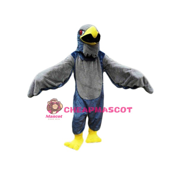 Grey Falcon Mascot Costume