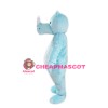 Blue Lightweight Rhinoceros Mascot Costume