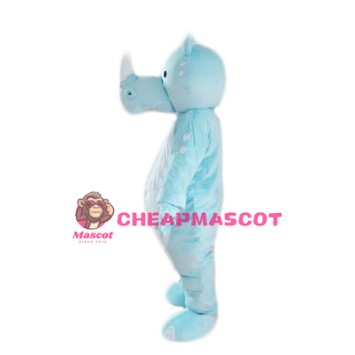 Blue Lightweight Rhinoceros Mascot Costume