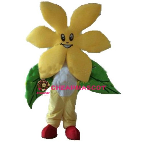 Pretty Yellow Flower Mascot Costume