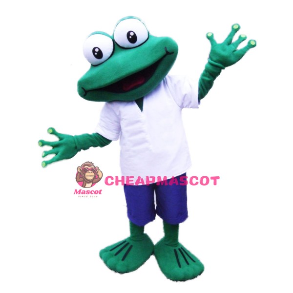 Happy Frog Mascot Costume