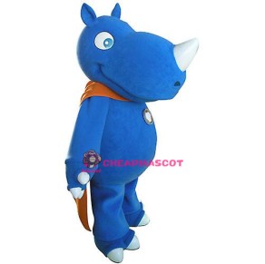 Blue Rhino Mascot Costume
