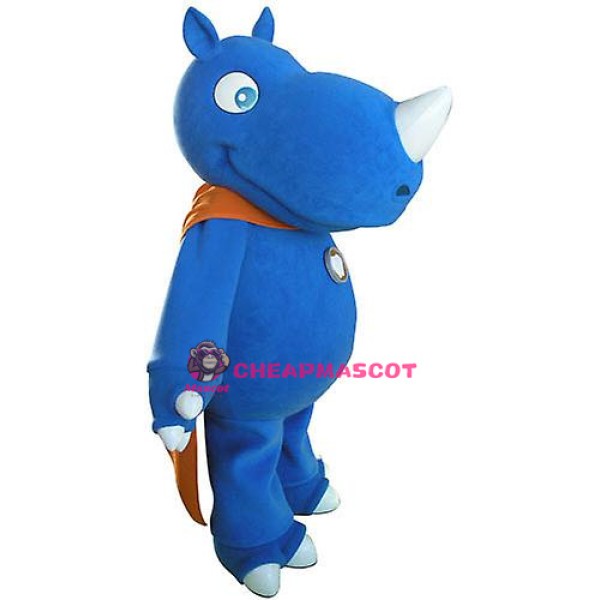 Blue Rhino Mascot Costume
