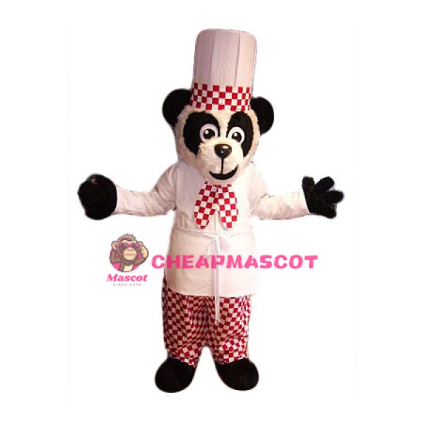 Chef Panda Mascot Costume