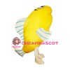 Yellow Little Fish Adult Mascot Costume