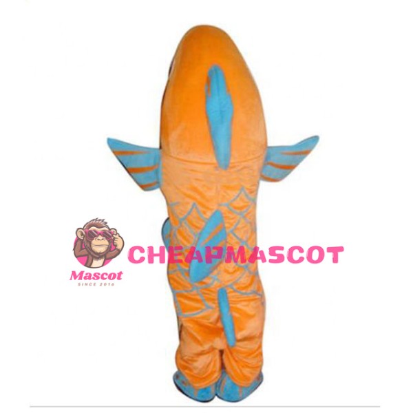 Yellow & Blue Fish Mascot Costume