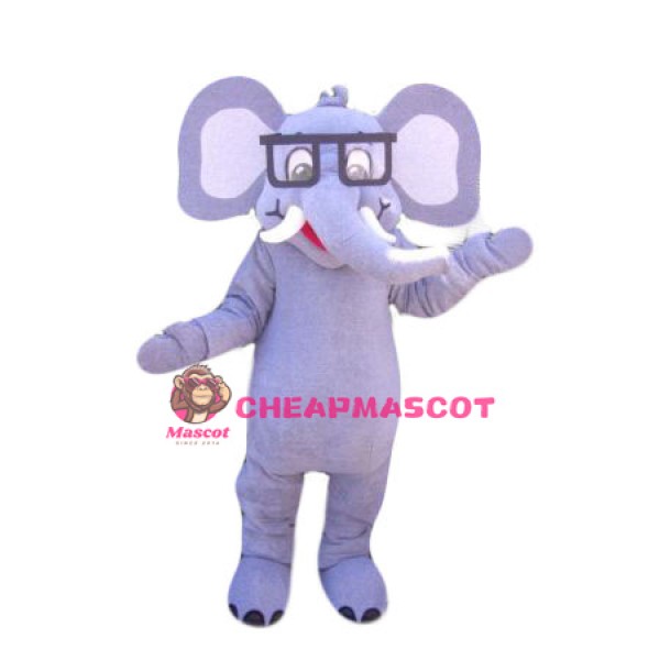 Friendly Lightweight Elephant Mascot Costume