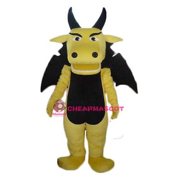 Yellow Dragon Mascot Costume