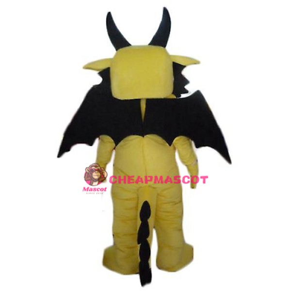Yellow Dragon Mascot Costume