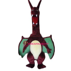 Fierce Lightweight Red Dragon Mascot Costume