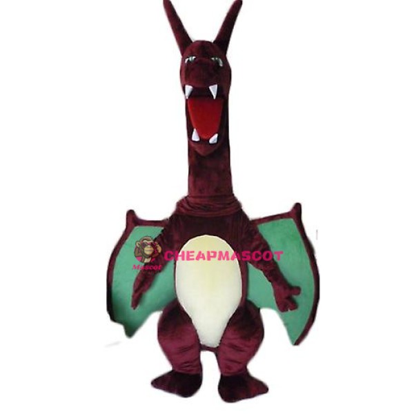 Fierce Lightweight Red Dragon Mascot Costume