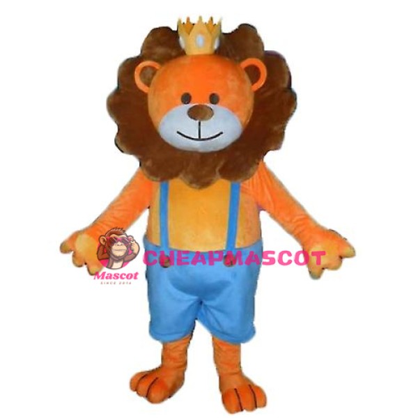 Lightweight Brown Lion Mascot Costume