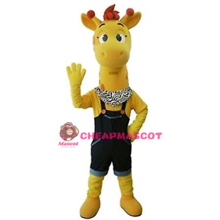 Super Cute Lightweight Yellow Giraffe Mascot Costume
