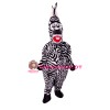 Friendly Lightweight Zebra Mascot Costume