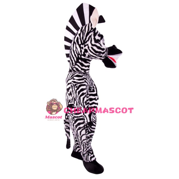 Friendly Lightweight Zebra Mascot Costume