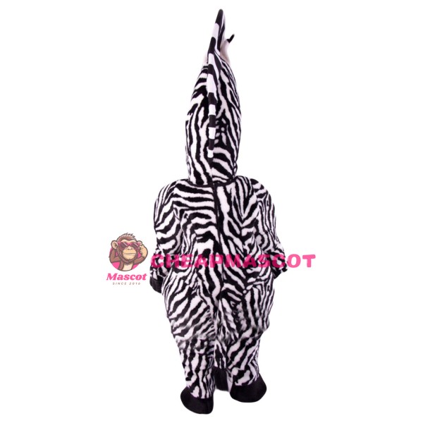 Friendly Lightweight Zebra Mascot Costume
