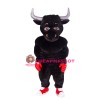 Black Boxing Bull Mascot Costume